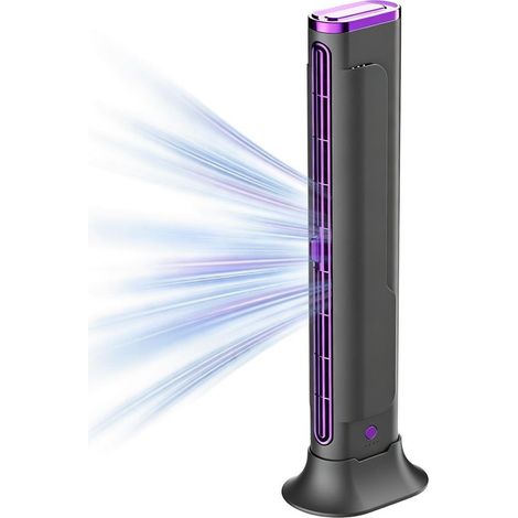 Condizionatore d'aria compatto per camera da letto - Mini torre senza pale, ricaricabile tramite USB, condizionatore per auto, per ufficio, casa, auto, campeggio, esterni, interni, viaggi, camper, gar (1/5)