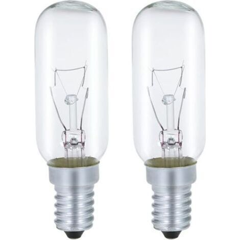 Ampoule Pour Hotte Aspirante E14 Incandescent, 40W 230V 2700K Blanc Chaud Dimmable Pack de 2 [Classe énergétique F]