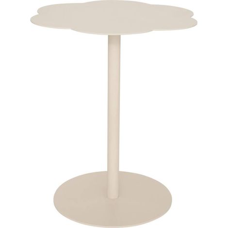 Table d'Appoint Fleur "Fiora" 50cm Ivoire (1/4)