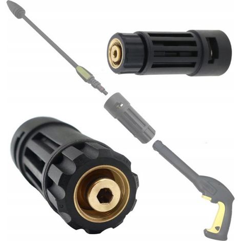 Adaptateur M22 vers Baïonnette K - Filetage M22x1 5 - Pression Max 160 Bar - Température Max 60 °C - Pour Nettoyeur Haute Pression Professionnel - 1 Pièce (1/5)
