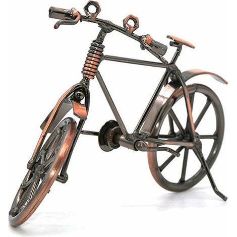 Creative en Fer Forgé Modèle De Vélo, Vintage Art Bicyclette Maison Bureau Décoration, Métal Artisanat Décoration de La Maison Figurine De Vélo, Un Petit Cadeau pour Les Amateurs de Vélo (1/5)