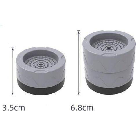 Lot de 4 pieds pour meubles, amortisseur de machine à laver, pieds antidérapants pour machine à laver, amortisseur de machine à laver, pieds de base stables pour machines à laver et réfrigérateurs afi (1/4)