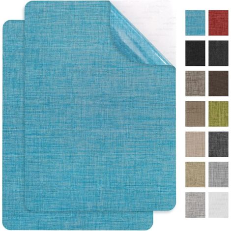 Packung mit 2 Sofa-Reparaturflicken (20 x 28 cm), starker Klebstoff, geeignet für Sofas, Autositze, Möbel usw., blau. (1/5)