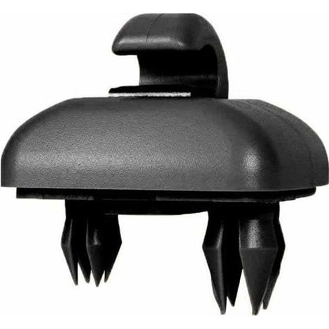 Clip fixation pare-soleil pour Audi A1/A3/A4/A5/Q3/Q5 - ABS noir - Réf 8E0 857 562 - 3,5x3,3 cm (1/4)
