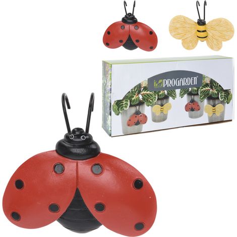 PROGARDEN insecto colgar 2 ganchos 118x92x36 mm surtido , Insecto colgar 2 ganchos 118 x 92 x 36 mm surtidoDecorado surtido, se envía según disponibilidadApto para interior (1/3)