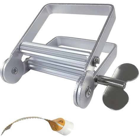 1 Presse-tube, acier inoxydable, alliage d'aluminium, largeur 8,5 cm, salle de bain, cuisine, atelier (1/5)