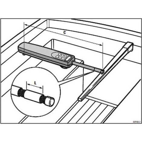 Rallonge de verin pour pilote automatique - RAYMARINE - 102 mm