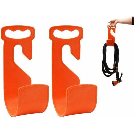 Supporto per tubo da giardino, appendiabiti portatile, supporto murale flessibile, robusto gancio per espansione tubo da giardino 23.5X11X9CM (1/4)