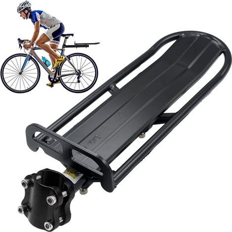 Adjustable rear bike rack – Maximum load 10 kg – Quick installation – Compatible with mountain bikes and road bikes (1/5)