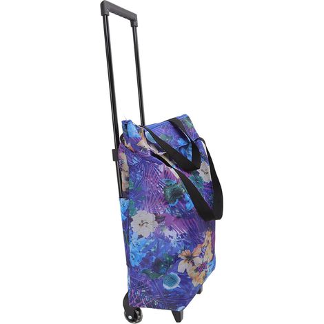 Chariot pliable 600D Oxford toile lavable, tubes acier, roues, pour camping et courts voyages (1/5)