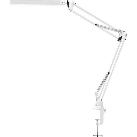 Lampe de bureau LED 12 W, lampe architecturale à intensité variable avec bras articulé, lampe de bureau avec 3 températures de couleur et 10 niveaux de luminosité, protection des yeux (1/5)