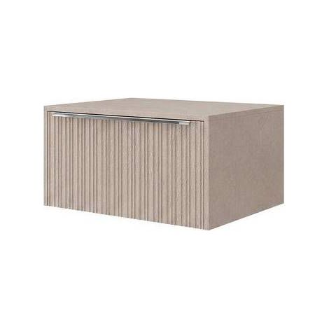 BASE SOSPESA CON TOP MOBILE BAGNO TETRIS CANNETTATO Misura: cm 60x46 Bia Opa C/Taglio sifo