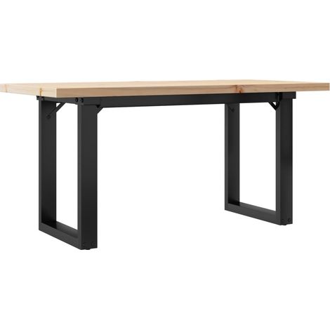 Maison Exclusive - Couchtisch O-Gestell 90x40x45,5cm Massivholz K