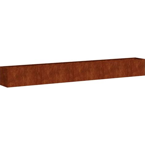 Planter Rusty 360x40x40 cm Weathering Steel vidaXL