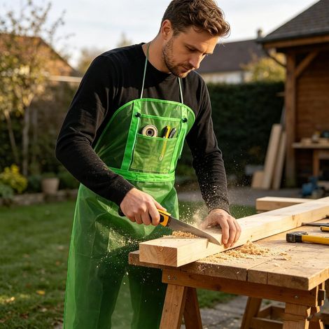 Tablier Jardin Travail Maille Respirant Poches Outils Gilet Extérieur Homme Femme Outil (1/5)