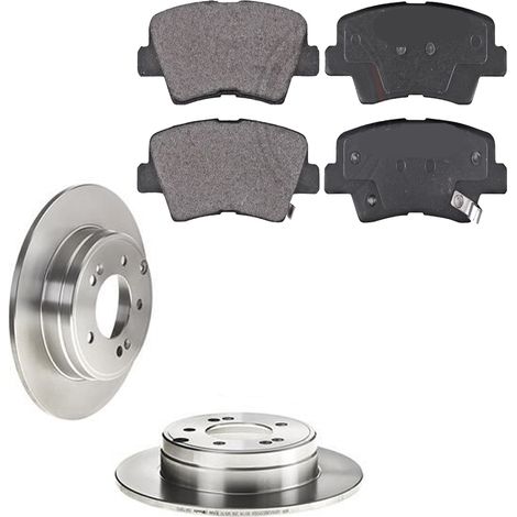 KIT FRENI POSTERIORI compatibile con KIA OPTIMA (FSGDS6B) - DISCHI + PASTIGLIE OEM: FDB4833 / 18238 , 18423 /SOSTITUZIONE DIRETTA/BASSA POLVERE/SILENZIOSO (1/5)