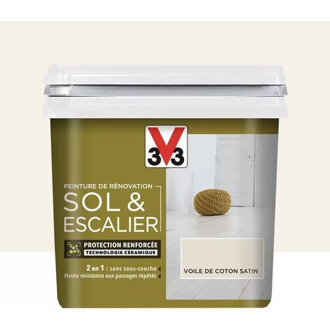 Peinture De Rénovation V33 Sol & Escalier Voile de coton 0,75 L