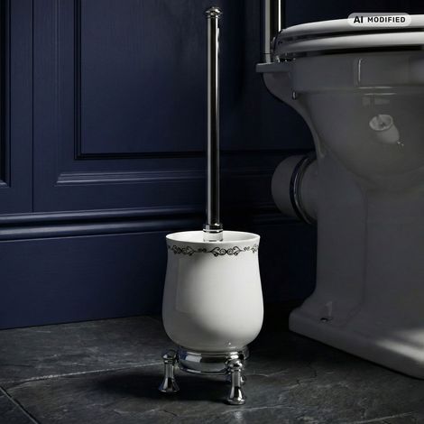 PaulGurkes WC-Bürste Retro Keramik Stand-Toilettenbürste Nostalgie