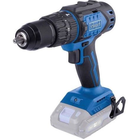 Scheppach Perceuse Visseuse à percussion sans fil IXES 20V - BC-CD60-X - Brushless - 60nM - 2 vitesses - Mandrin à serrage auto - LED & Clip de maintien inclus - Vendue sans batterie ni chargeur