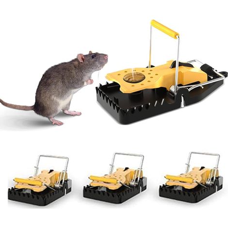 pièges à rats 4 paquet de sensibles réutilisables pour domestique avec Force de morsures puissante (1/5)