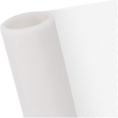 Fiberglass window screen - Replacement screen for windows and doors - Cuttable - White - 100 cm x 130 cm (1/5)