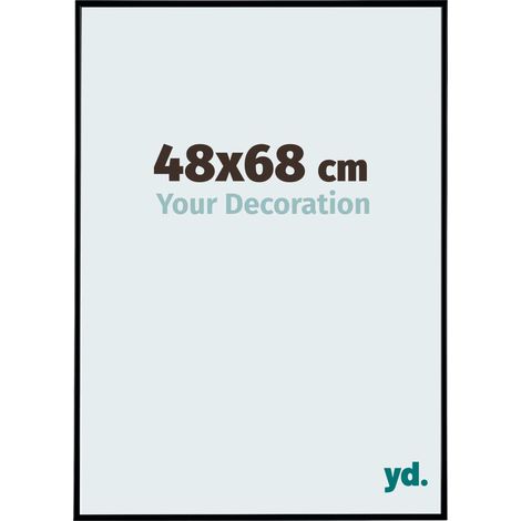 yd. - Cadre photo 48x68 - Noir Mat - Plastique - Evry