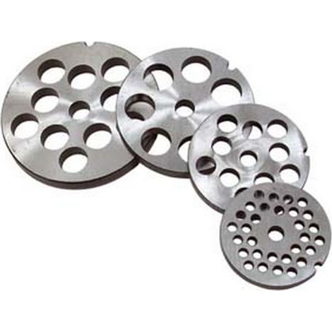 1PZ PIASTRE AUTOAFFILANTI IN ACCIAIO INOX PER TRITACARNE - n10/12 foro 20 (art.11080/IR)