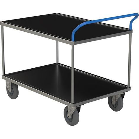 PROVOST - Desserte d'atelier ergonomique 2 plateaux tôlés en acier