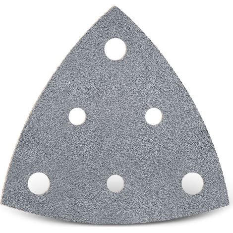 MENZER Platinum Klett-Schleifblätter, 82 mm, 6-Loch, f. Deltaschleifer, Halbedelkorund (50 Stk.) K400