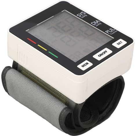 Tensiomètre de poignet portable intelligent numérique automatique avec grand écran LED pour la maison (1/5)
