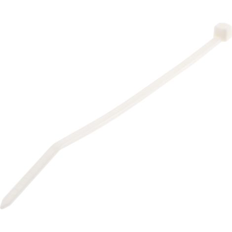 Serre-câble Thomas & Betts Ty-Fast 100mm x 2,5 mm Blanc en Nylon 66 ( Prix pour Sachet de 100 )