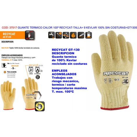Guanto termico riciclato 100% Kevlar Heat 100° Taglia 9 S/COSTGT1305