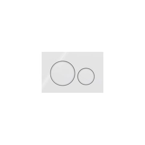 Pour Plaque de déclenchement Geberit Sigma20 pour rinçage double touche: blanc, blanc mat (115.882.11.1)