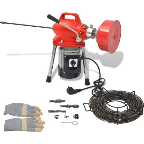 Machine de nettoyage de canalisations 250 W 12,5 m x 16 mm / 4,5 m x 9,5 mm