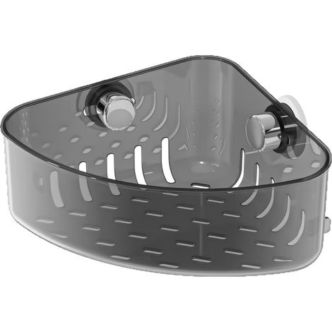 Organiseur d'angle pour évier de cuisine, étagère de rangement étanche, facile à installer, support d'éponge amovible, étagère étanche pour lave-vaisselle (1/5)
