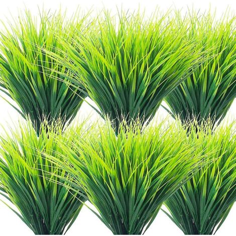 Lot de 20 plantes artificielles d'extérieur, décoration de porche de jardin en faux plastique résistant aux UV (1/2)