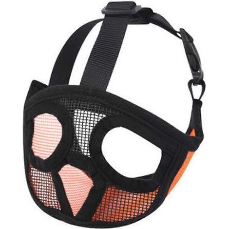 Muselière pour chien à museau court - Muselière en maille respirante ajustable pour bouledogue (1/5)