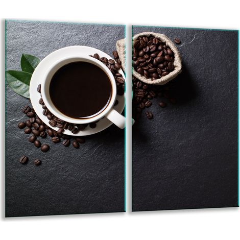 Glasschneidebrett 2x 30x52 Kaffee (1/5)