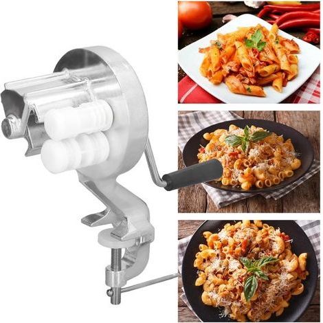 Manual Pasta Maker - Stainless Steel Food Processor - Make Authentic Pasta in Just Four Steps - Suitable for Making Potato Balls and Shell Pasta (1/5)