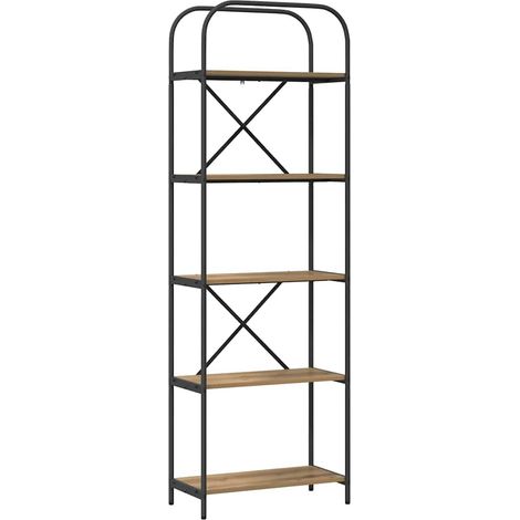Étagère Chêne artisanal 60 x 30 x 183 cm Bois d'ingénierie (1/5)