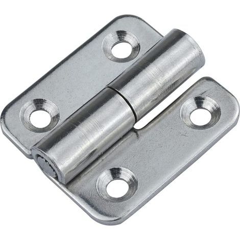 Set of 6 detachable 3.8 cm hinges. Removable door hinges. Made of 304 stainless steel. For right-handed use. (1/5)