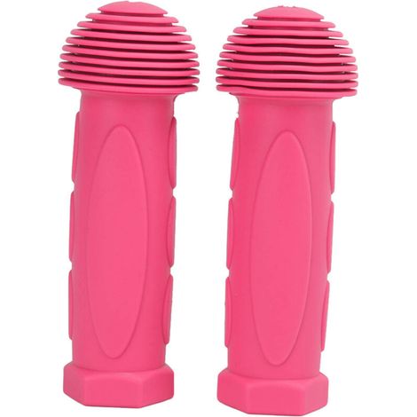 1 Paire Poignées Guidon Enfant Mini Vélo Équilibre Antidérapantes Renforcées Rose (1/5)