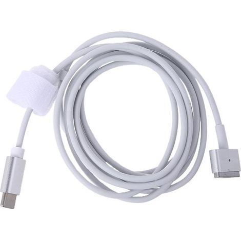 Accessoires informatiques : câble USB-C vers MagSafe 2, charge rapide 85 W PD, 1,8 mètre, embout en L