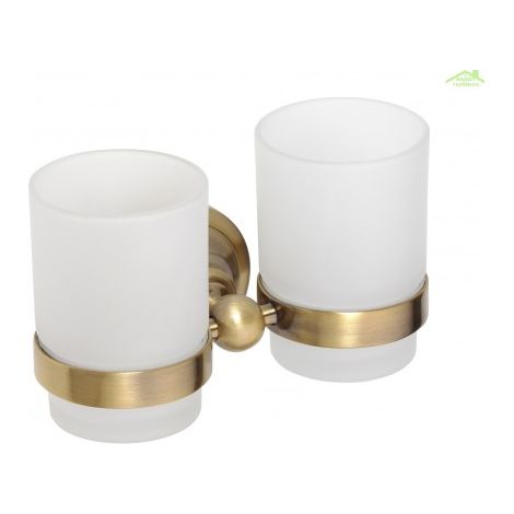 BEMETA Ricordi Double porte-verre en Laiton, Bronze (OPTIMARIC47BR) (1/3)