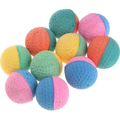 Lot de 10 balles interactives pour chien de petite et moyenne taille, idéales pour jouer à la balle en extérieur. (1/4)