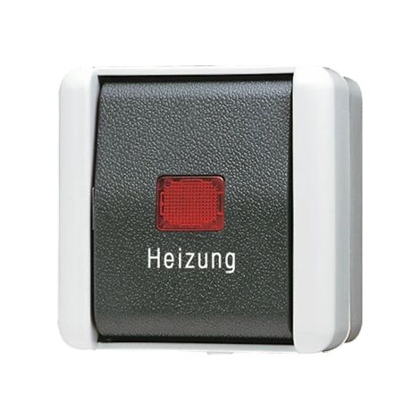 Jung Interruptor de calefacción, Universal Off-Conmutador, 10 AX 250 V , IP 44, WG 800 806 HW