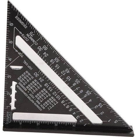 Équerre de Charpentier, Règle à Angle Droit en Aluminium pour le Travail du Bois, Règle à Angle Droit Carrée pour Menuiserie, Rapporteur carré pour le Travail du Bois et la (1/5)