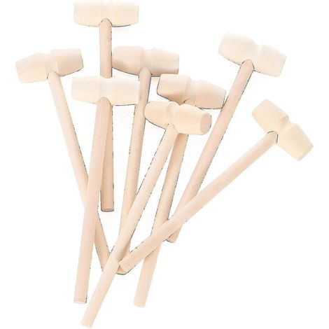 Lot de 30 marteaux en bois pour chocolat, mini marteaux en forme de cœur à casser pour chocolat