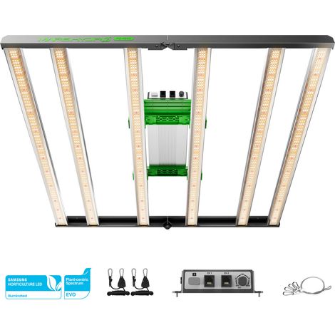 Mars Hydro – Lampe de culture LED 480W – Spectre complet dimmable – Efficacité 2,85 μmol/J – Pour tentes 120x120cm – Contrôle intelligent via application