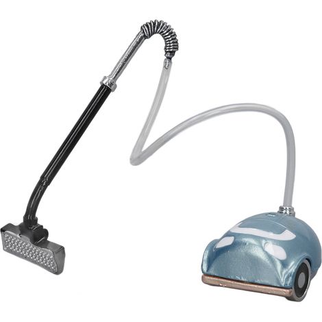 Aspirateur Miniature pour Maison de Poupée 1:12, Décoration Réaliste, Cadeau Créatif Bleu Azur (1/5)
